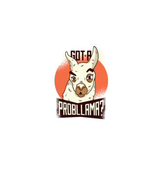 Got a Probllama? Lama model albastru deschis pe tricou