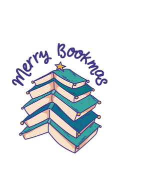 Merry Bookmas Crăciun cu cărți model negru pe tricou
