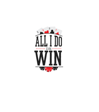 All I do is win Poker model gri pe tricou