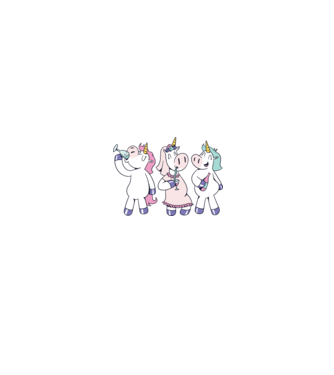 Unicorn Mireasă Petrecerea burlăcițelor model alb/roșu pe tricou