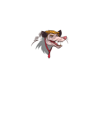 Trump Opossum model gri pe tricou
