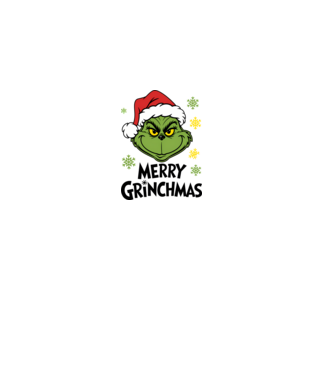 Merry Grinchmas Alb model roz deschis pe tricou