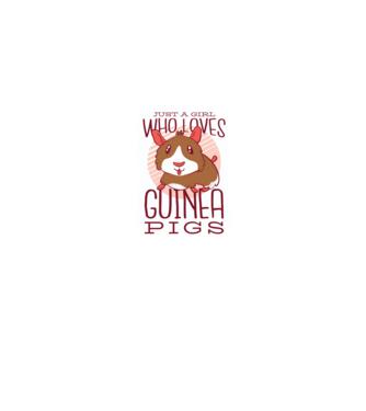 Doar o fată care iubește porcușorii de Guineea model gri pe tricou