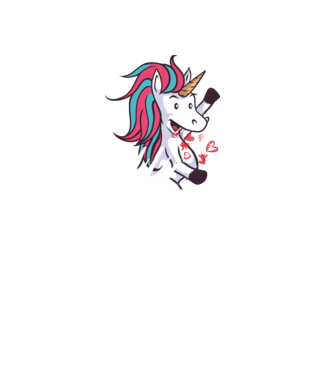 'Dragoste Unicorn pentru Valentine''s Day' model mov pe tricou