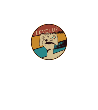 Level up - Trecere nivel Gamer model negru pe tricou