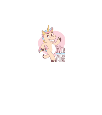 Am trecut de mult peste perioada de Unicorn model alb pe tricou