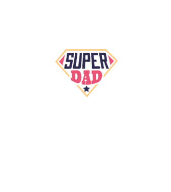 Super Tata model alb pe tricou