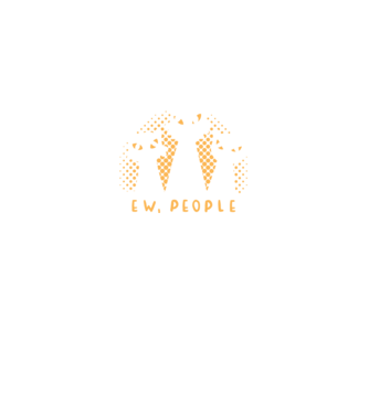 ew, people model negru pe tricou