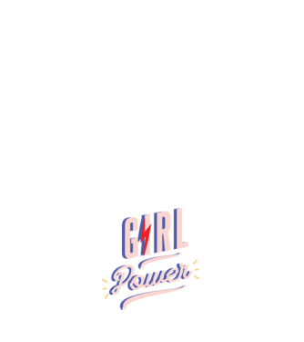 Girl Power de Ziua Femeii model alb pe tricou