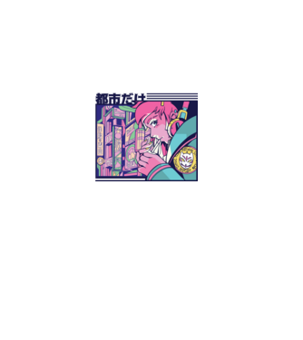 Anime Țigaretă model albastru deschis pe tricou