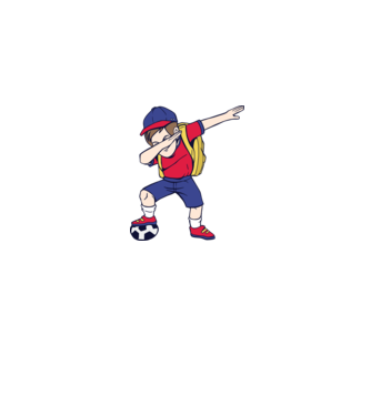 Școlar Fotbalist DAB model gri pe tricou