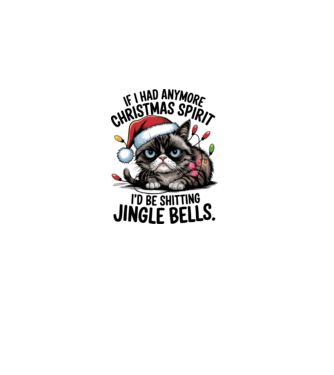 Christmas Spirit Grumpy Cat Alb model alb pe tricou