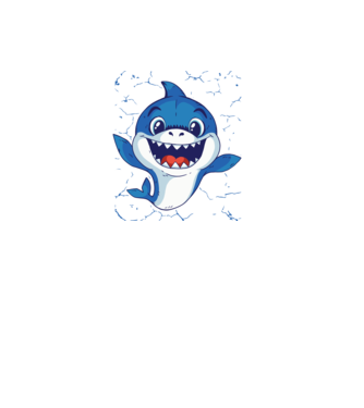 Baby Shark tricou drăguț cu rechin model turcoaz pe tricou