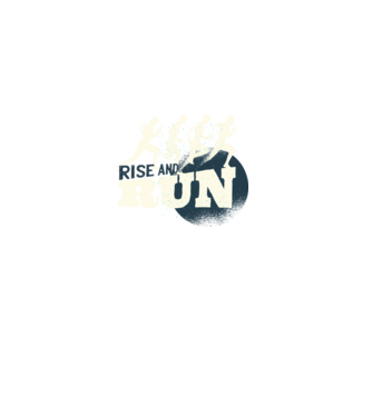 Rise and Run - Tricou pentru alergători model gri pe tricou