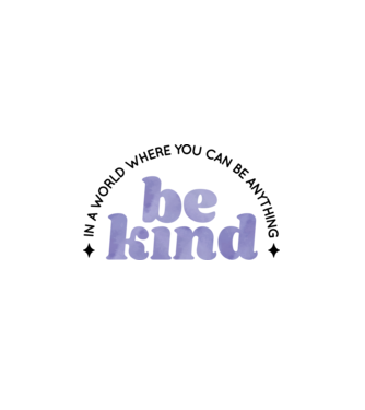 Be kind model alb pe tricou