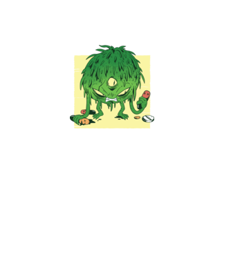 Coronavirus Monstru model verde pe tricou