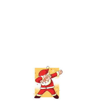 Santa DAB Moș Crăciun model negru pe tricou