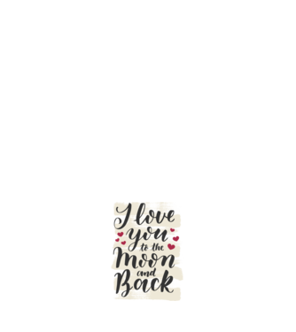 'I love you to the moon and back tricou drăguț Valentine''s Day' model alb pe tricou