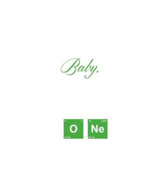 Baby you are the one model negru pe tricou