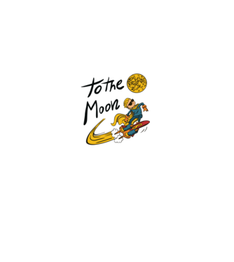 To the Moon Bitcoin model negru pe tricou