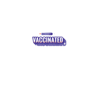 Vaccinat model negru pe tricou