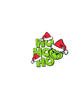 Ho Ho Ho - Grinch model negru pe tricou