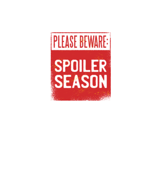 Atenție! Pericol de spoiler model alb pe tricou