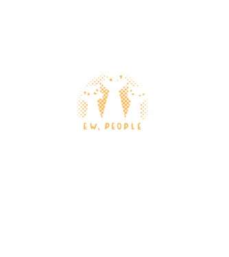 ew, people model negru pe tricou