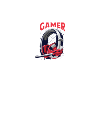 Căști Gamer model alb pe tricou