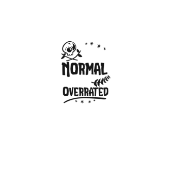 Being Normal is Vastly Overrated model gri pe tricou
