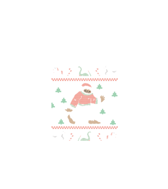 Ugly Sweater Yeti model negru pe tricou