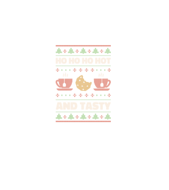 Ho Ho Ho Hot and Tasty Pulovăr urât model negru pe tricou