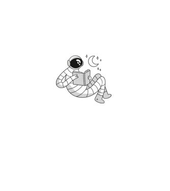 Lectură Astronaut model verde închis pe tricou