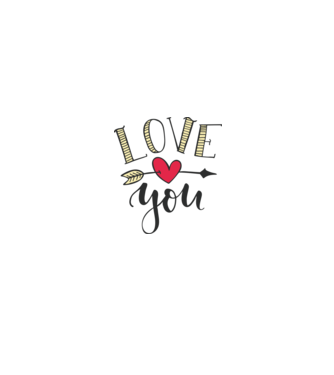 'Te iubesc tricou pentru Valentine''s Day' model alb/roșu pe tricou