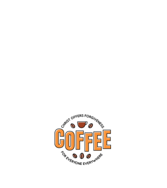 Cafea Iertare model alb pe tricou