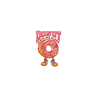 Donut leave me alone model roz deschis pe tricou
