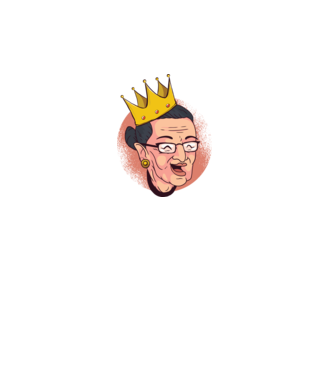 Ruth Bader Ginsburg model turcoaz pe tricou
