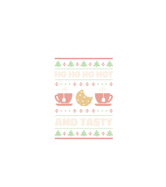 Ho Ho Ho Hot and Tasty Pulovăr urât model negru pe tricou