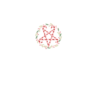 Pentagrama de Crăciun model negru pe tricou