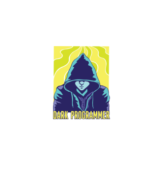 Dark Programmer model negru pe tricou