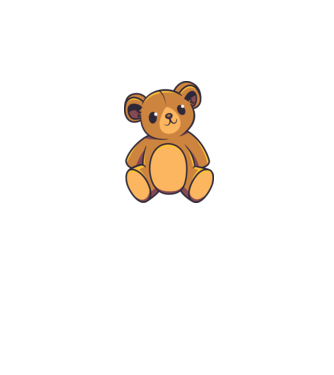 Ursuleț Teddy model gri pe tricou