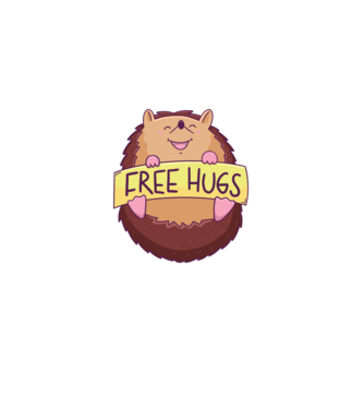 Free Hugs Arici model roz deschis pe tricou