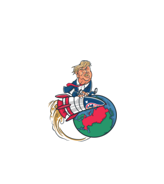 Trump bombă model turcoaz pe tricou