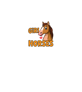 Just a girl who loves horses Negru model negru pe tricou