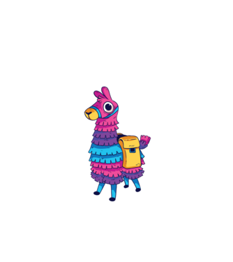 Fortnite LLama - Tricou gamer cu lama model negru pe tricou