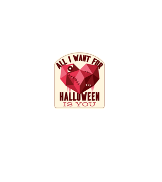 All I want for Halloween is You model alb pe tricou