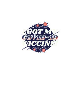 I got my Vaccine model turcoaz pe tricou