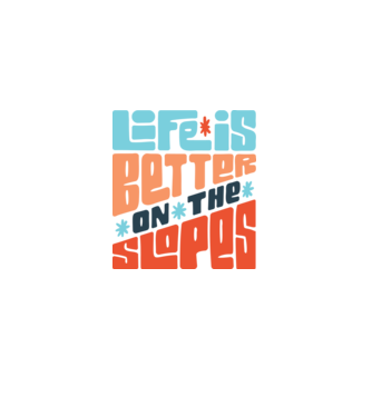 Life is better on the slopes - Snowboard model alb pe tricou