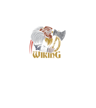 Viking model negru pe tricou