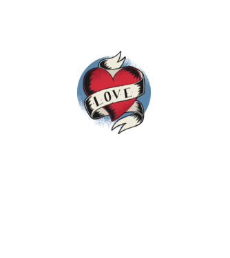 'Love Tatuaj pentru Valentine''s Day' model negru pe tricou